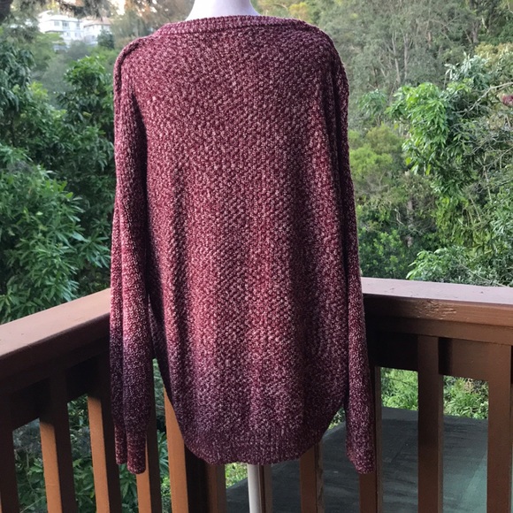 Universal Thread Maroon White Sweater XL - Picture 2 of 5